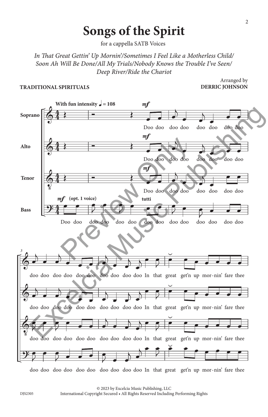 Songs of the Spirit SATB 4-Part scores gallery preview page 3