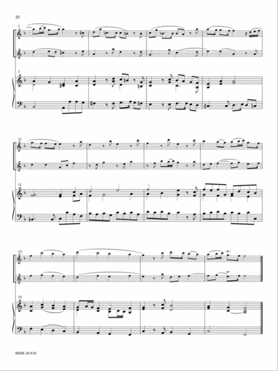 Largo and Allegro Organ scores gallery preview page 2