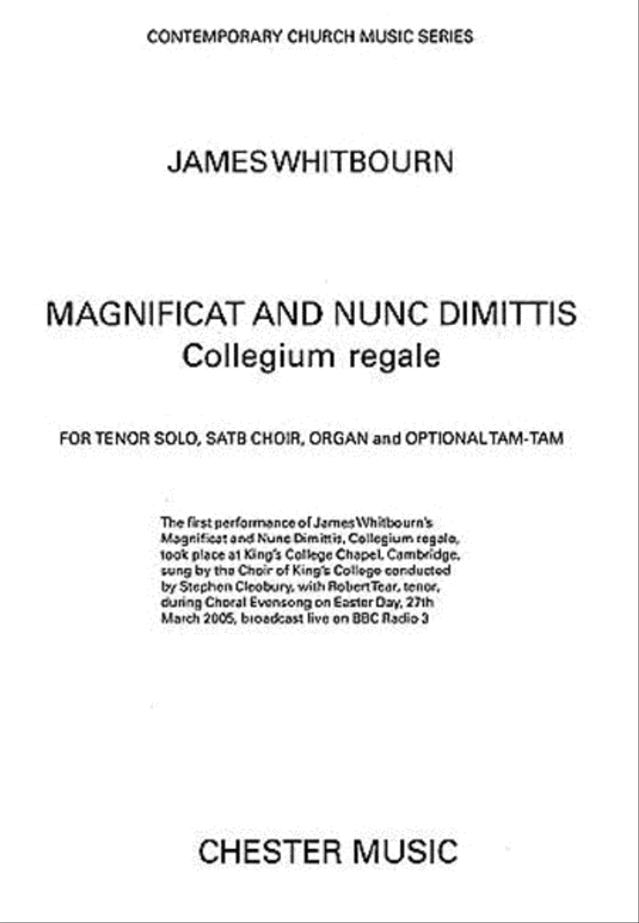 Magnificat and Nunc Dimittis Choir scores gallery preview page 1