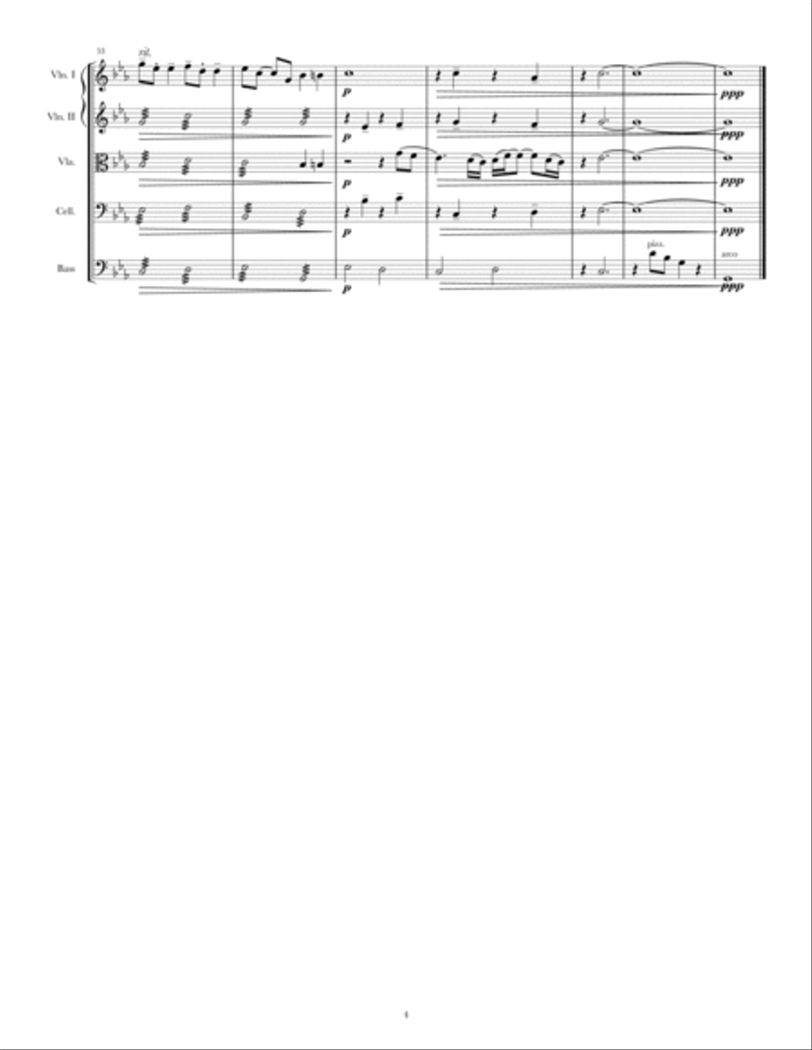 Lonnie's Lament Lonnie's Lament String Orchestra scores gallery preview page 4