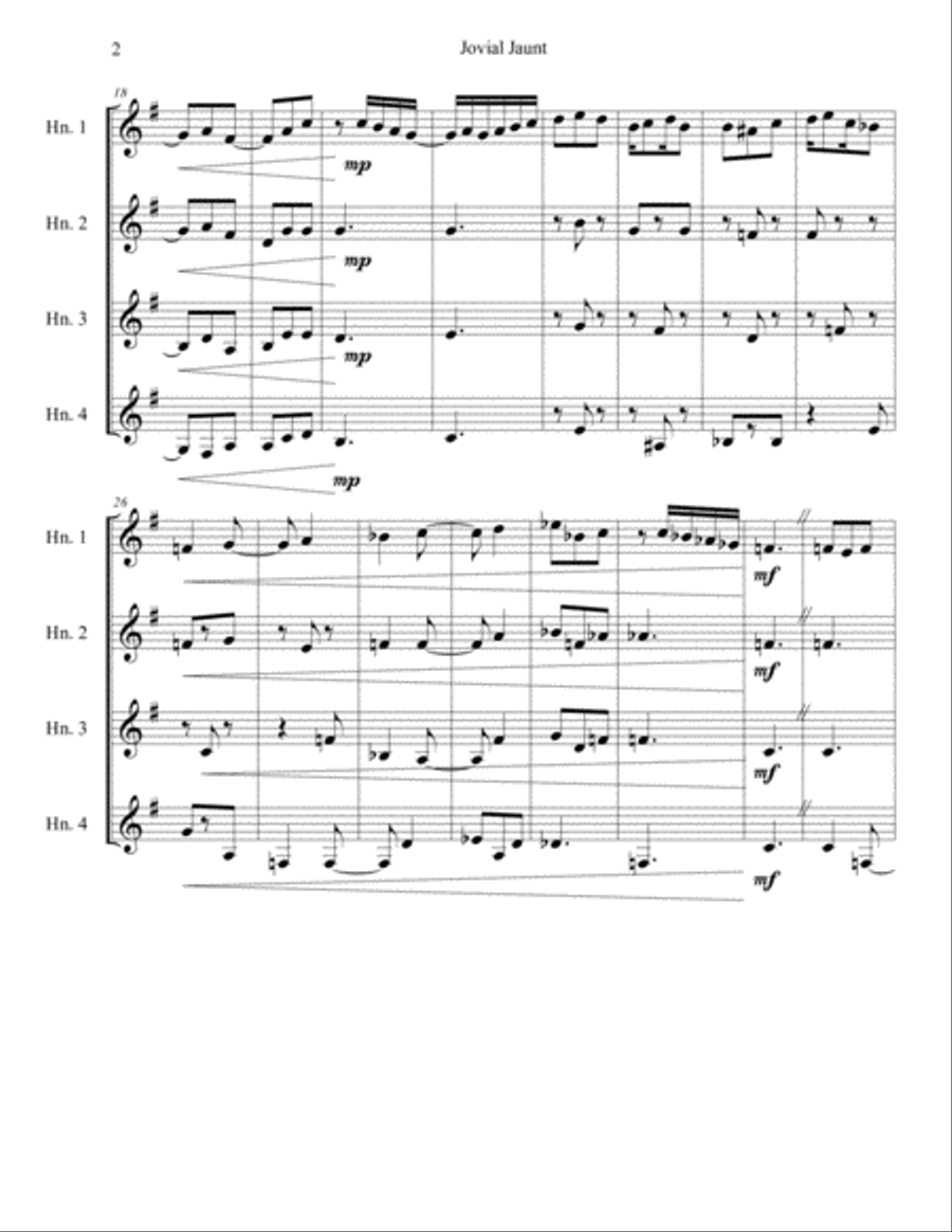 Jovial Jaunt Jovial Jaunt Brass Ensemble scores gallery preview page 3