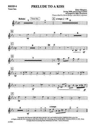 Prelude to a Kiss: B-flat Tenor Saxophone