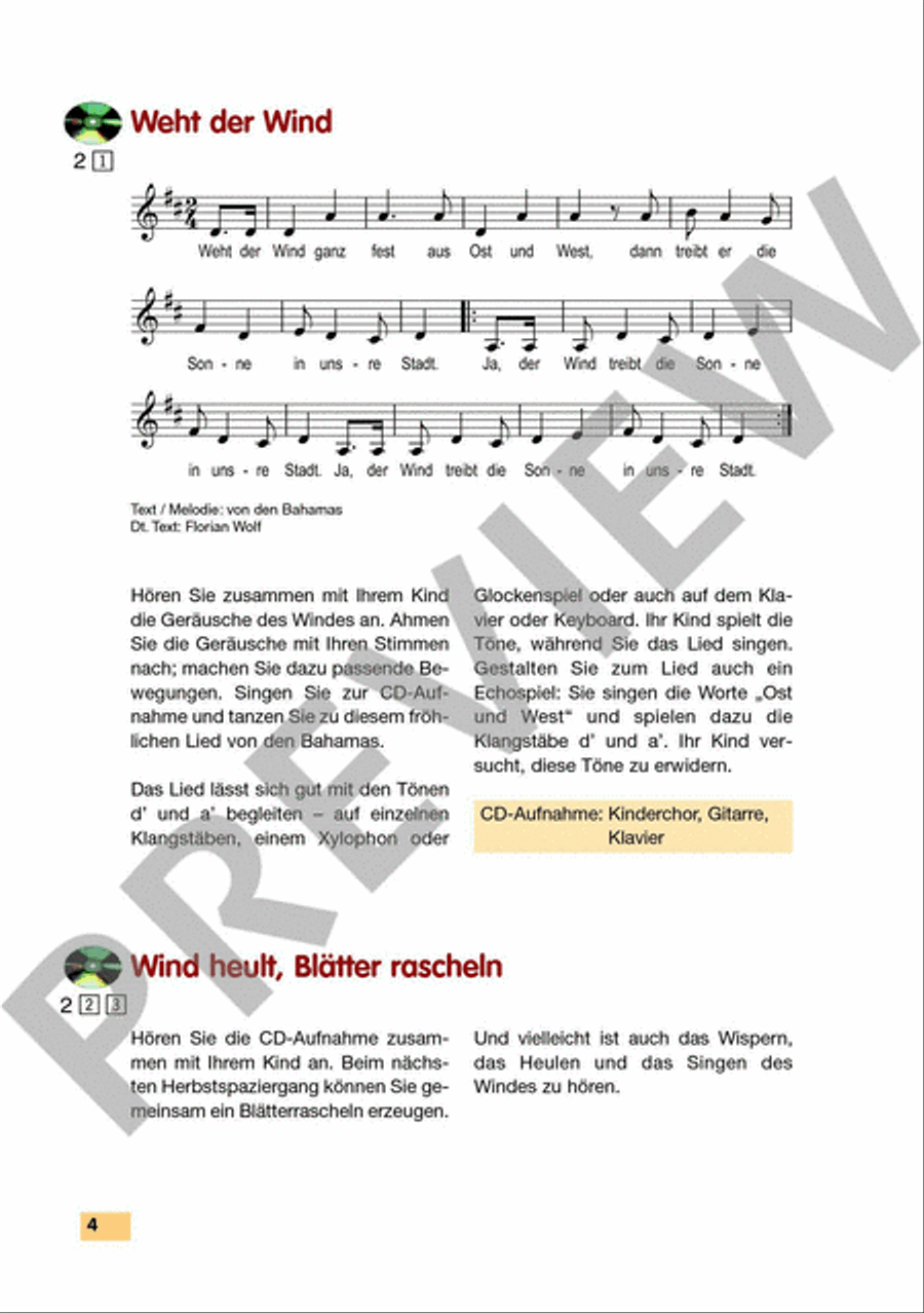 Musikkindergarten CD scores gallery preview page 4