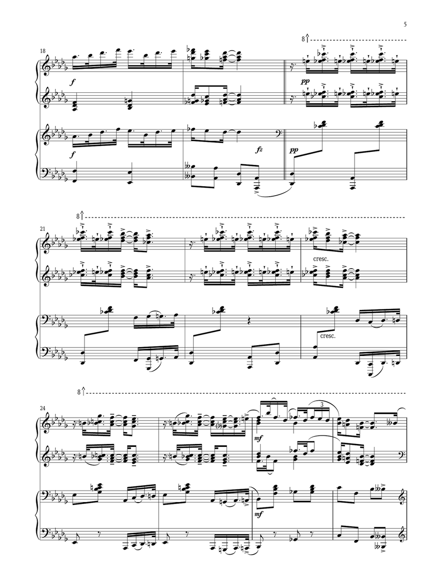 Old Adam (for 2 pianos) Piano Method scores gallery preview page 3