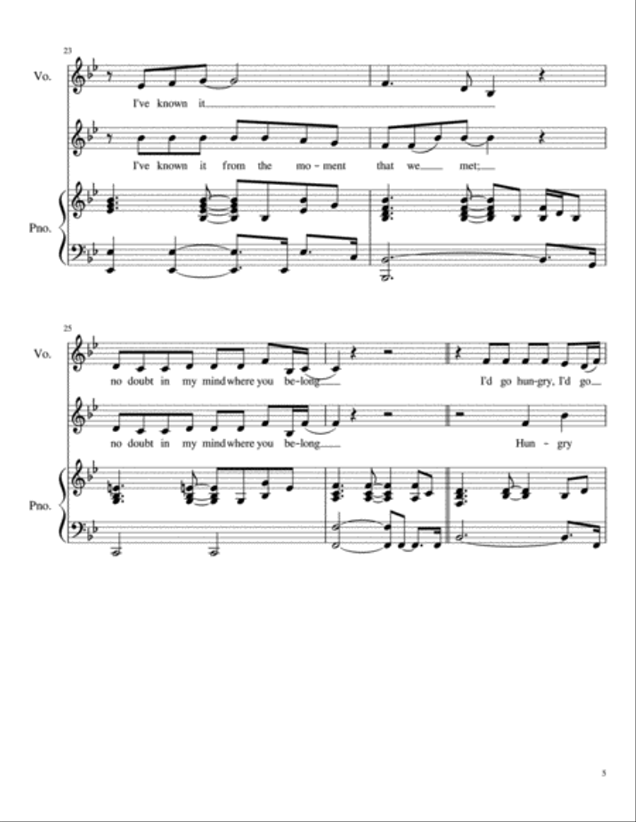 Make You Feel My Love Make You Feel My Love Piano scores gallery preview page 5