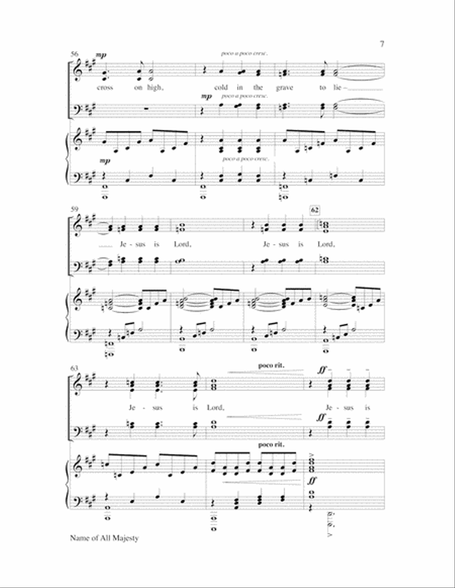 Name of All Majesty Name of All Majesty Choir scores gallery preview page 7