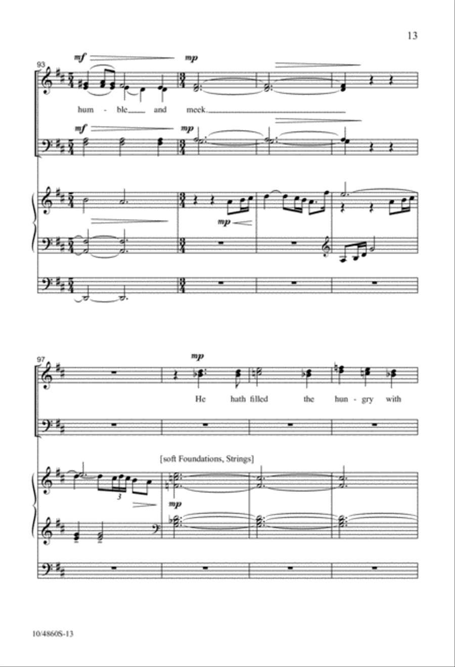 Magnificat and Nunc Dimittis (
