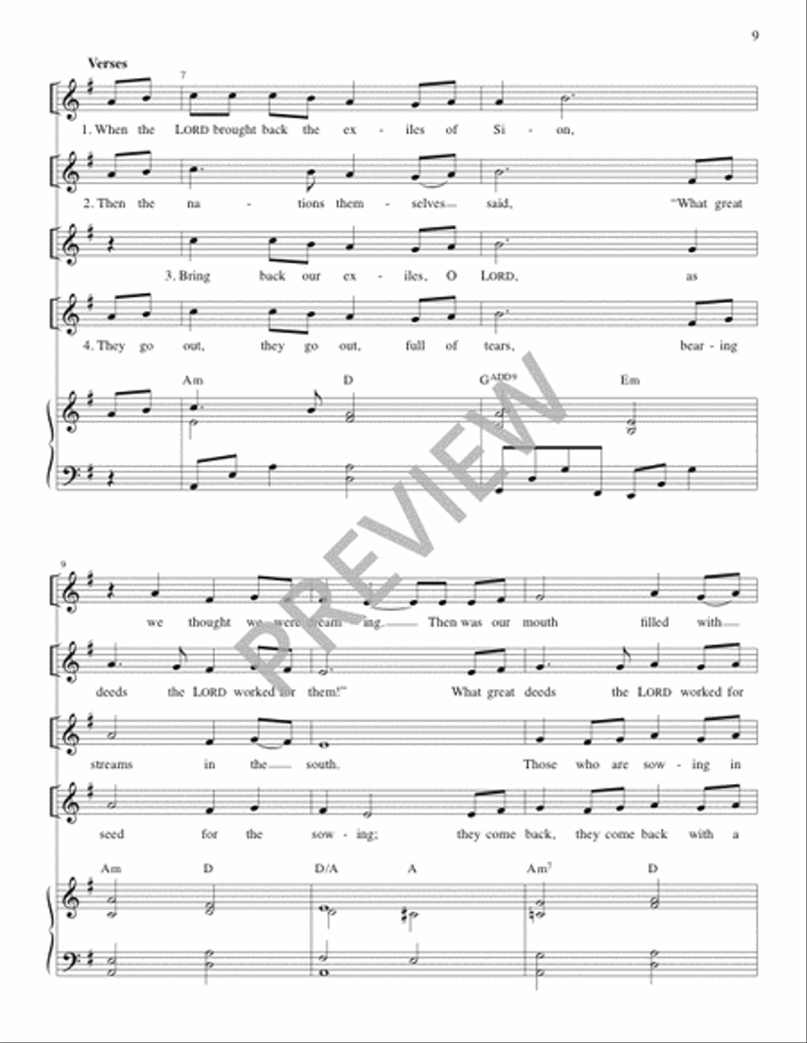 The Lyric Psalter, Year C Piano scores gallery preview page 11