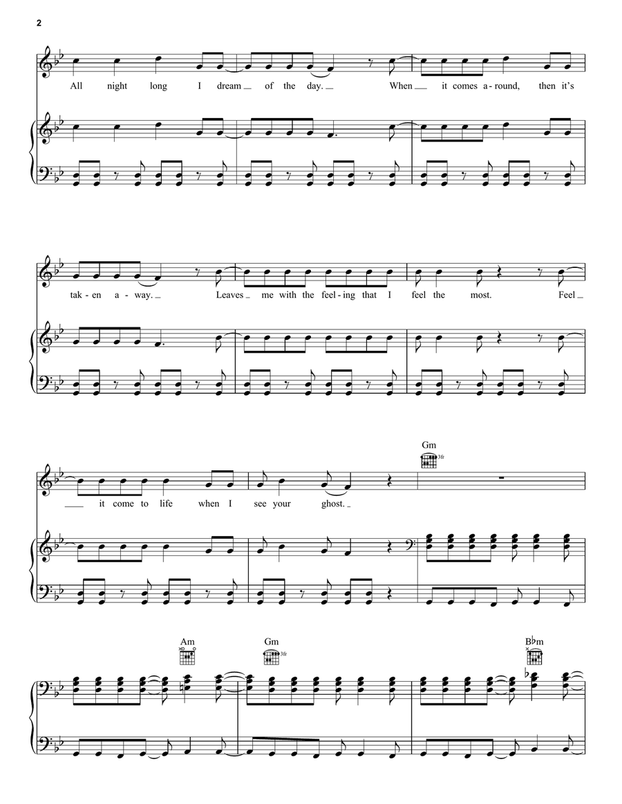 All My Life Piano, Vocal, Guitar scores gallery preview page 2