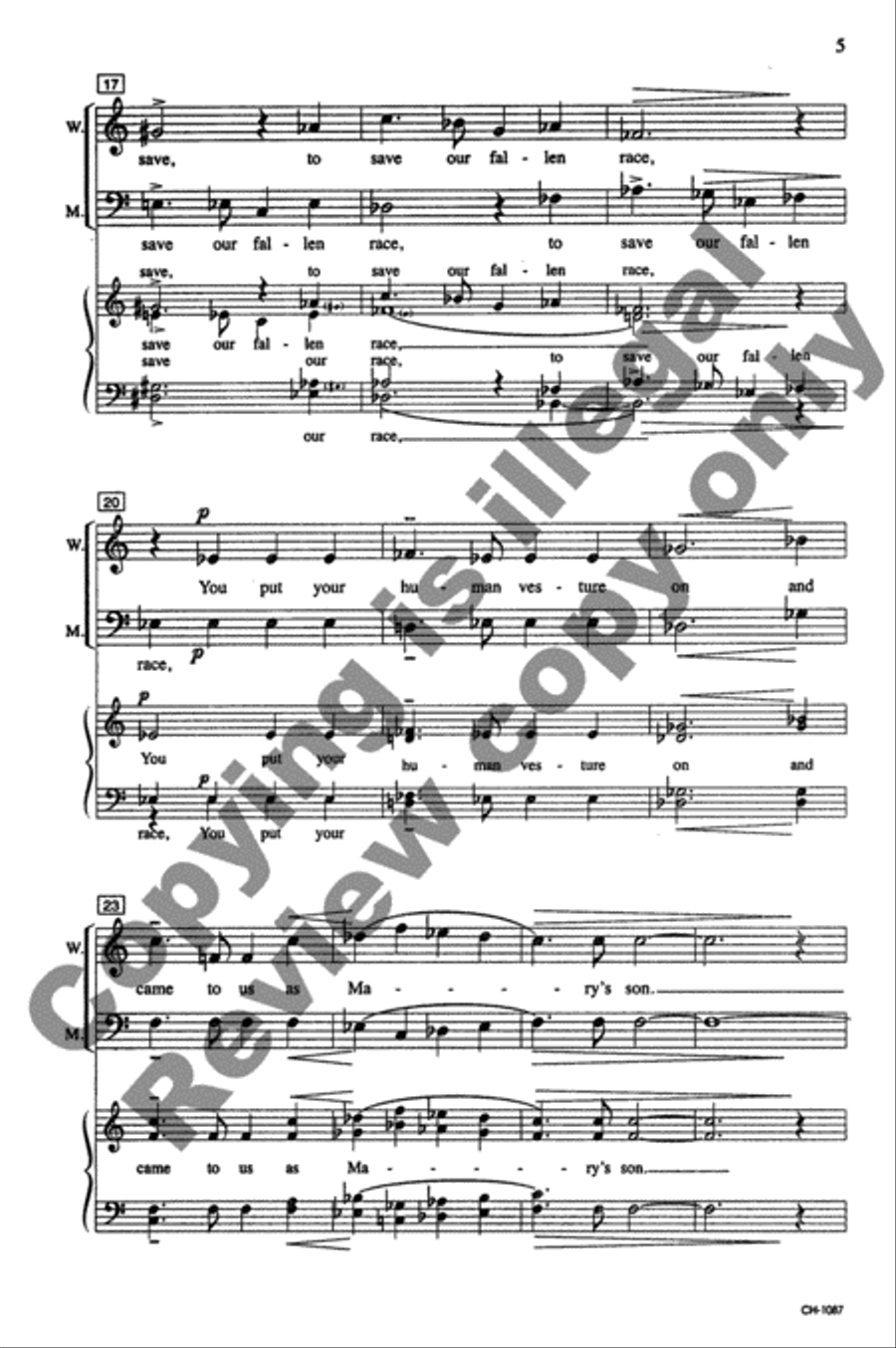 Christ, Redemptor Christ, Redemptor 4-Part scores gallery preview page 4