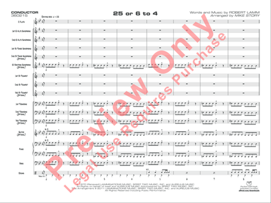 25 or 6 to 4 25 or 6 to 4 Jazz Ensemble scores gallery preview page 14