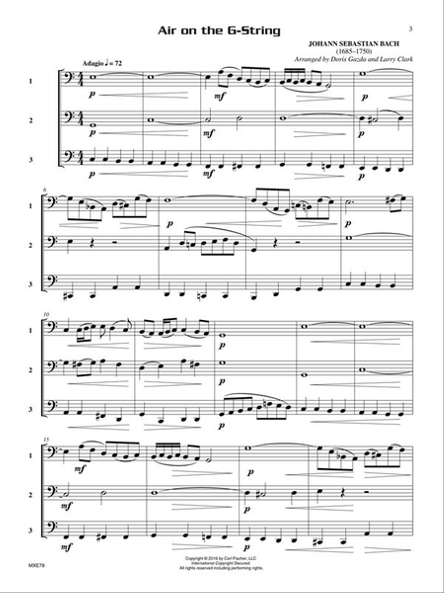 Compatible Trios for Weddings Tuba scores gallery preview page 2