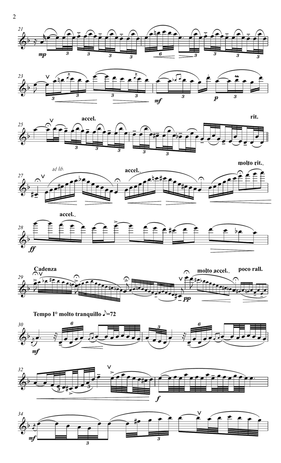 Hungarian Fantasy for flute Flute Solo scores gallery preview page 3