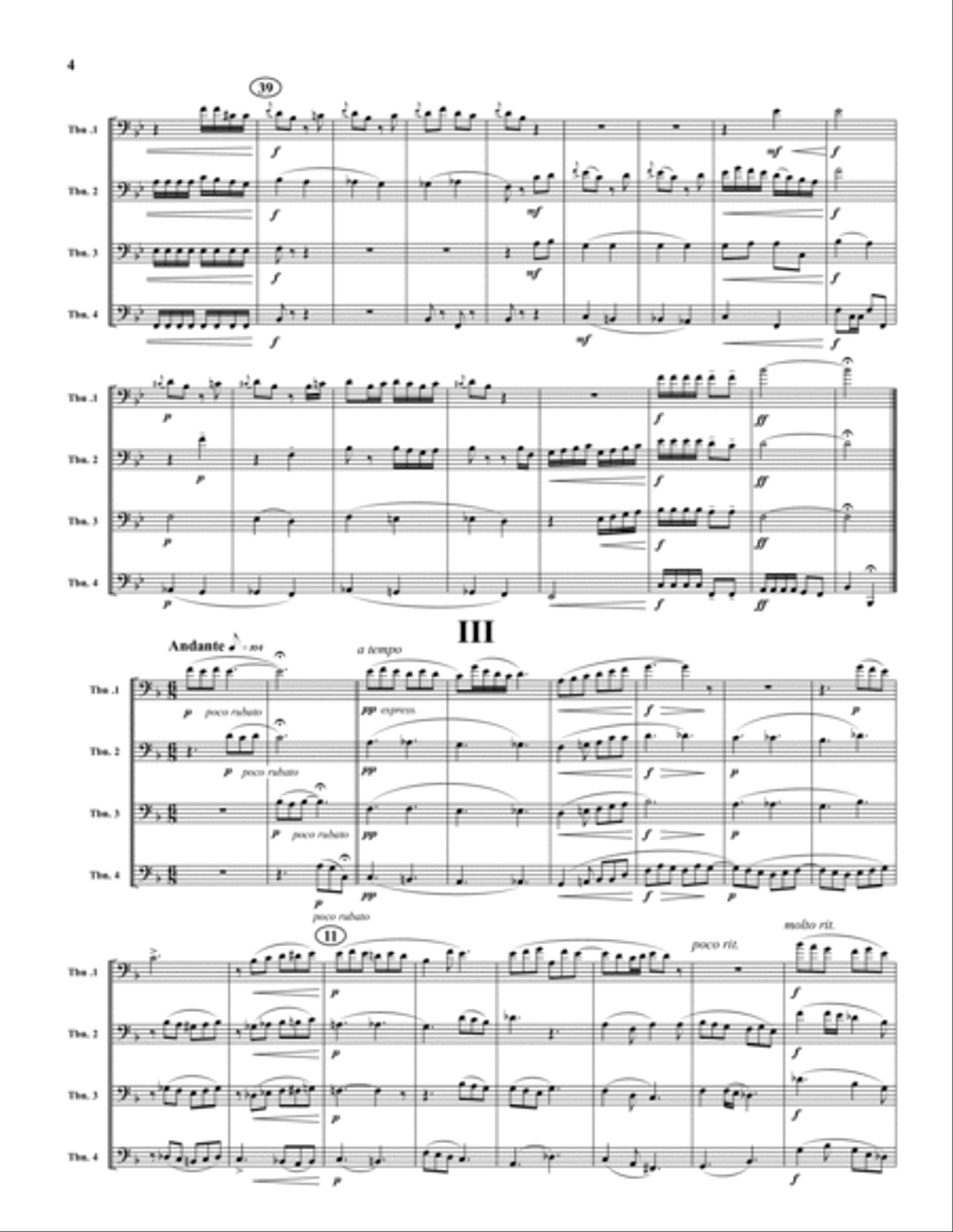 Four Impressions (Suite) Four Impressions (Suite) Trombone Quartet scores gallery preview page 4