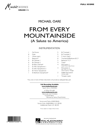 From Every Mountainside (A Salute to America) - Conductor Score (Full Score)