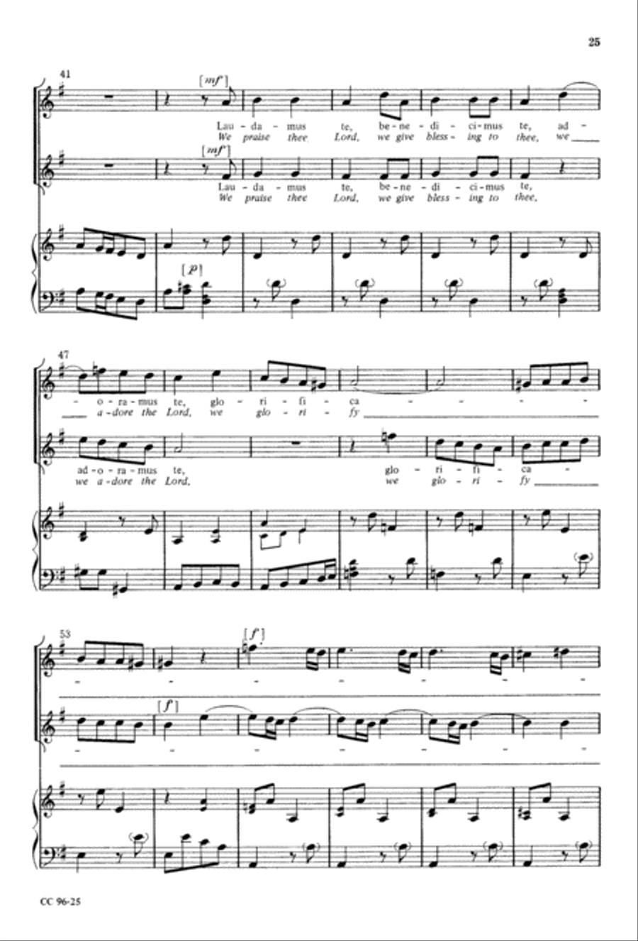 Gloria Gloria 4-Part scores gallery preview page 26