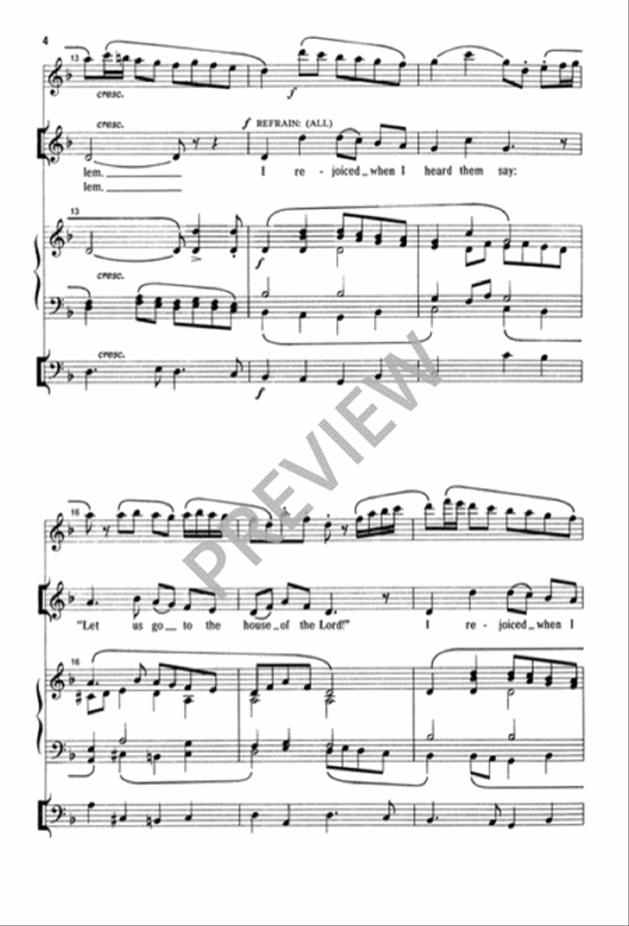 I Rejoiced When I Heard Them Say 2-Part scores gallery preview page 5