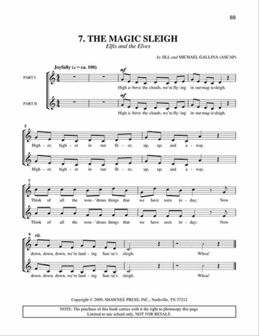 Elfis and the Elves Get All Shook Up - A Holiday Musical Adventure Choir scores gallery preview page 7