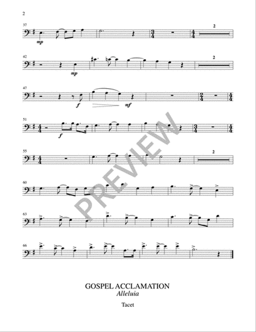 A Mass of Life - Instrument edition Trombone scores gallery preview page 19