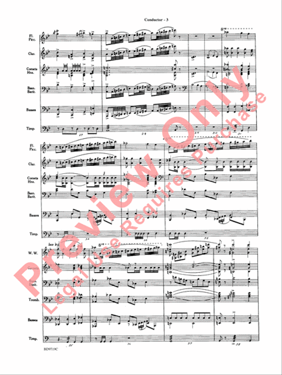 Manzoni Requiem (Excerpts) Concert Band scores gallery preview page 5