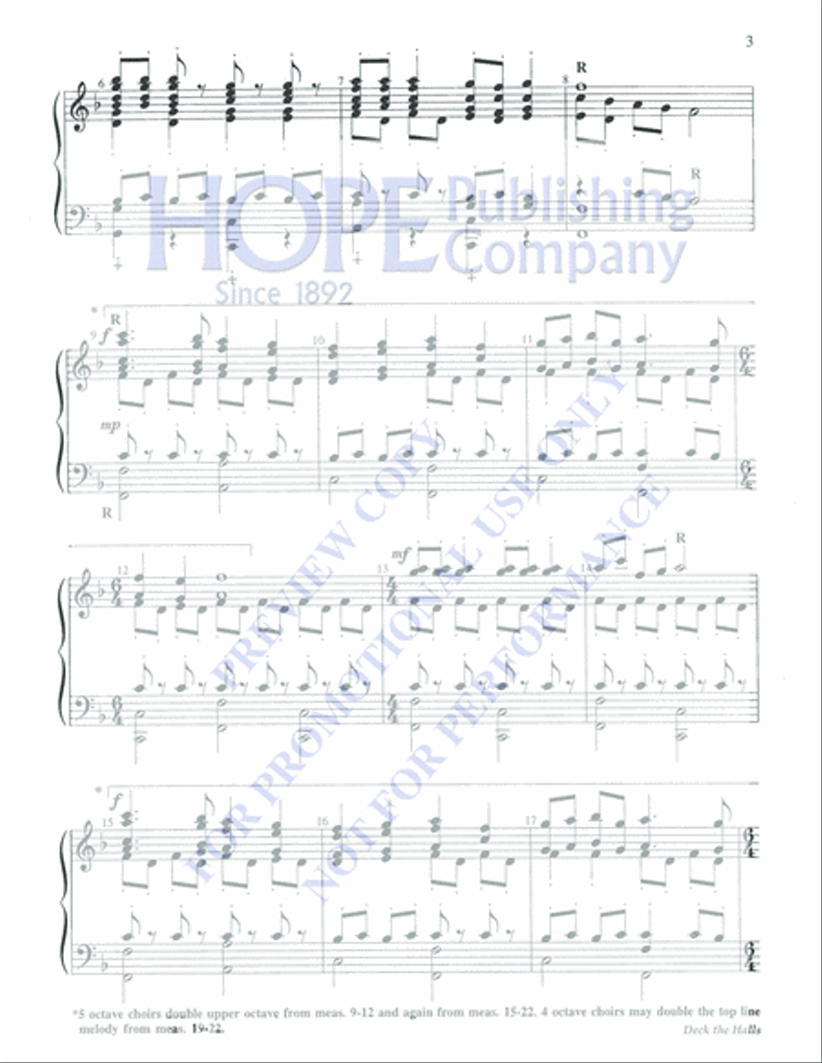 Deck the Halls 5-Octaves scores gallery preview page 3
