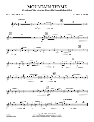 Mountain Thyme - Eb Alto Saxophone 1