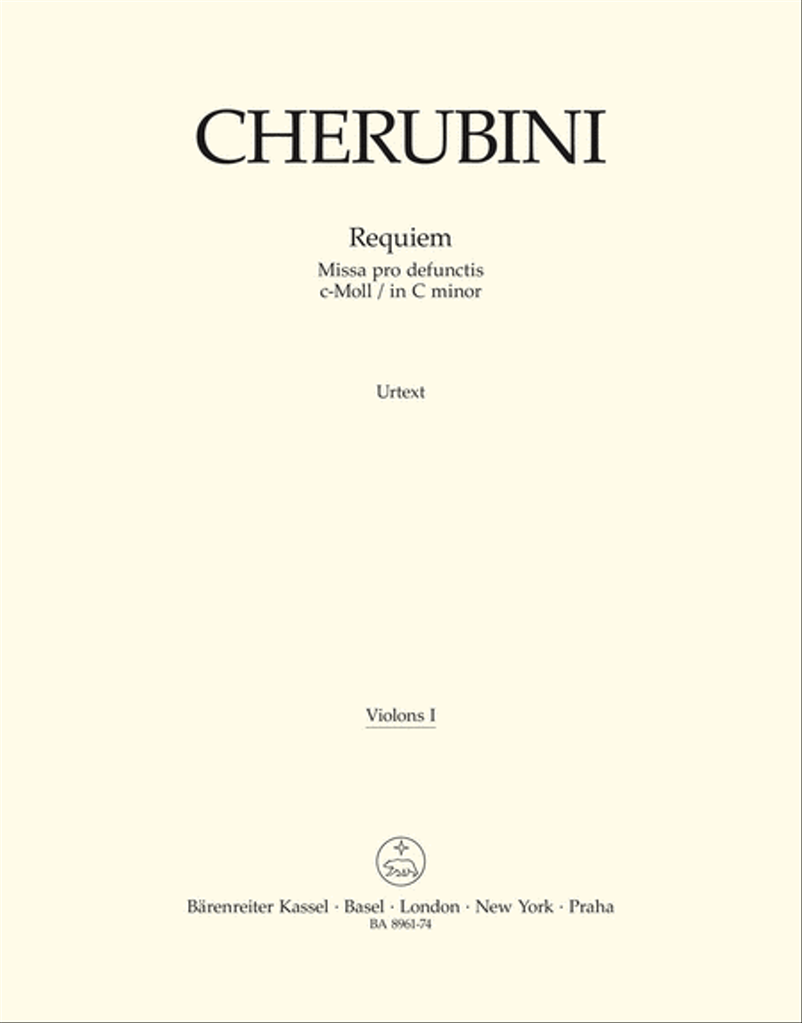 Requiem c-Moll -Missa pro defunctis- Violin scores gallery preview page 1