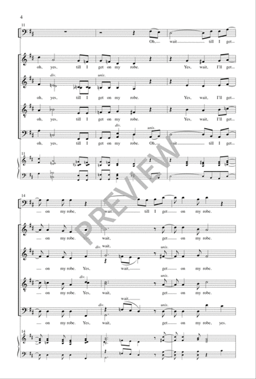 Wait till I Get on My Robe Divisi scores gallery preview page 5