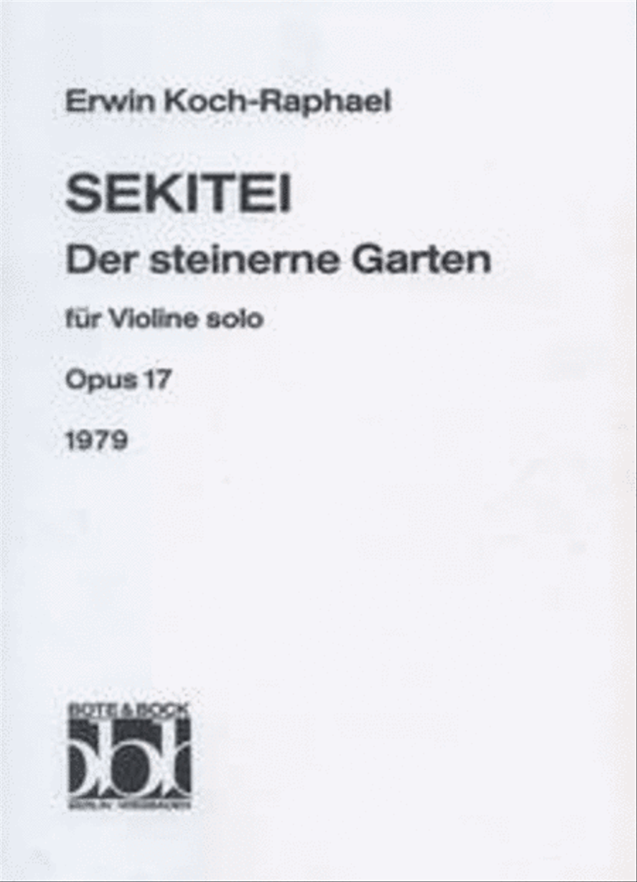 Sekitei op. 17 Violin Solo scores gallery preview page 1
