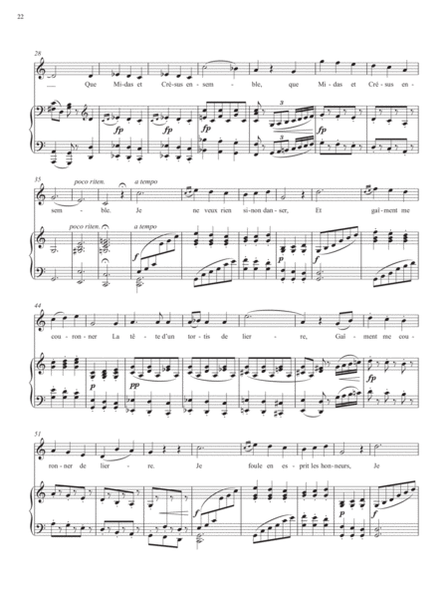 Op. 37, No. 4: Lorsque Bacchus entre chez moi from Songs of Gouvy, V1 (Downloadable)