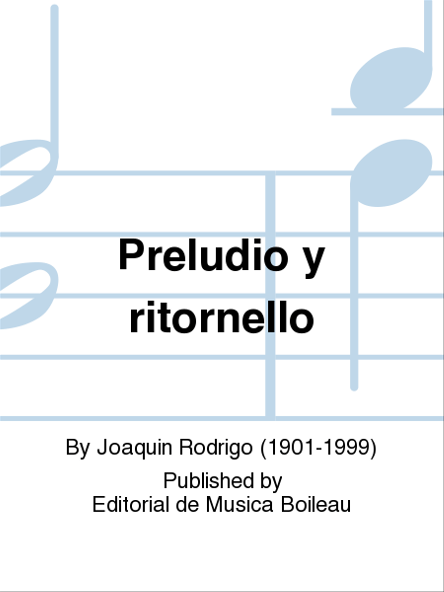 Preludio y ritornello School and Community scores gallery preview page 1