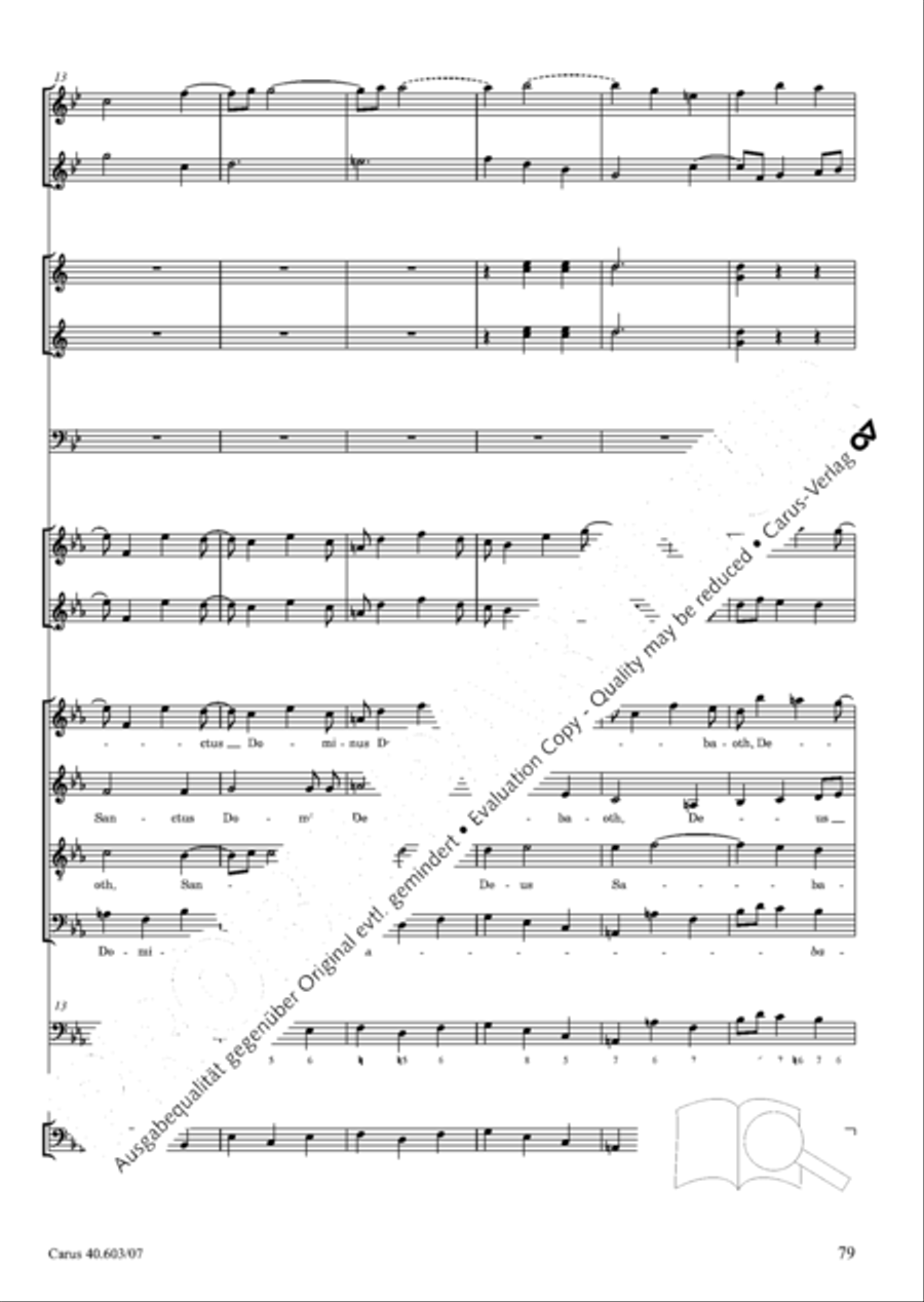 Grosse Orgelsolomesse in Es 4-Part scores gallery preview page 92