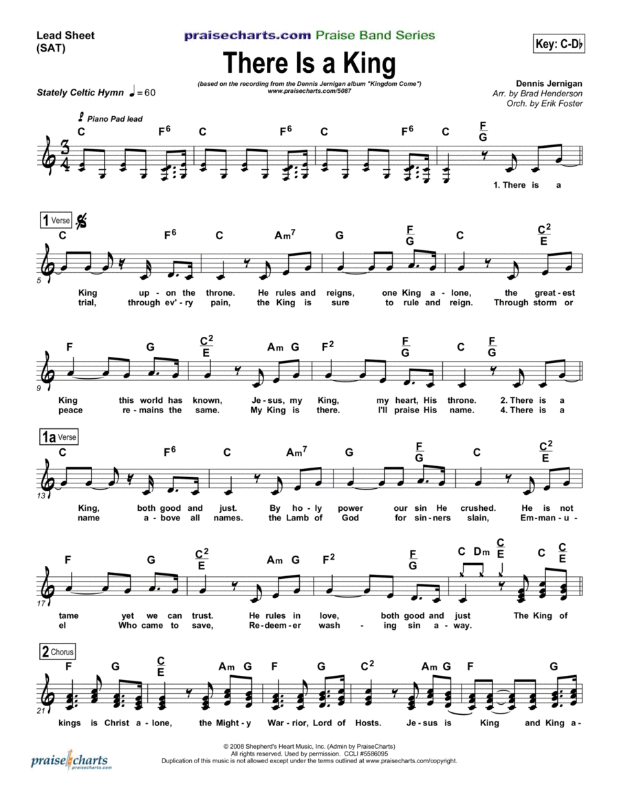 There Is A King There Is A King Piano scores gallery preview page 1