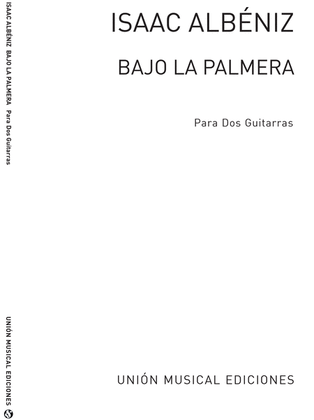 Book cover for Bajo La Palmera (Llobet) for 2 Guitars