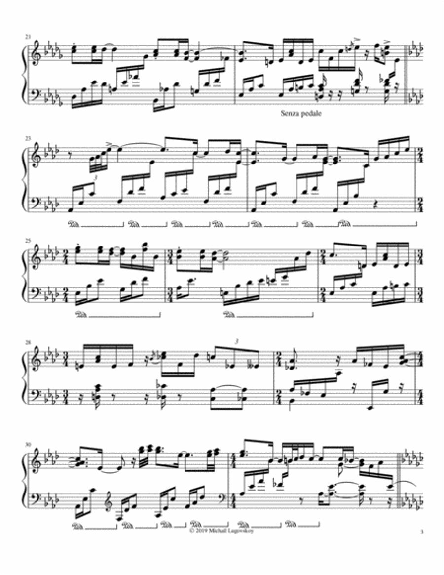 Test flight Piano Solo scores gallery preview page 3