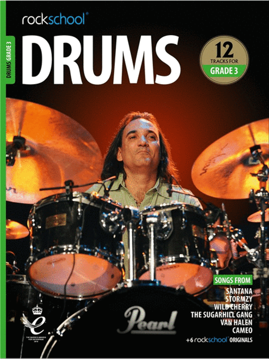 Book cover for Rockschool Drums Grade 3 (2018)