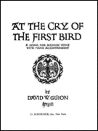 Book cover for At the Cry of the First Bird