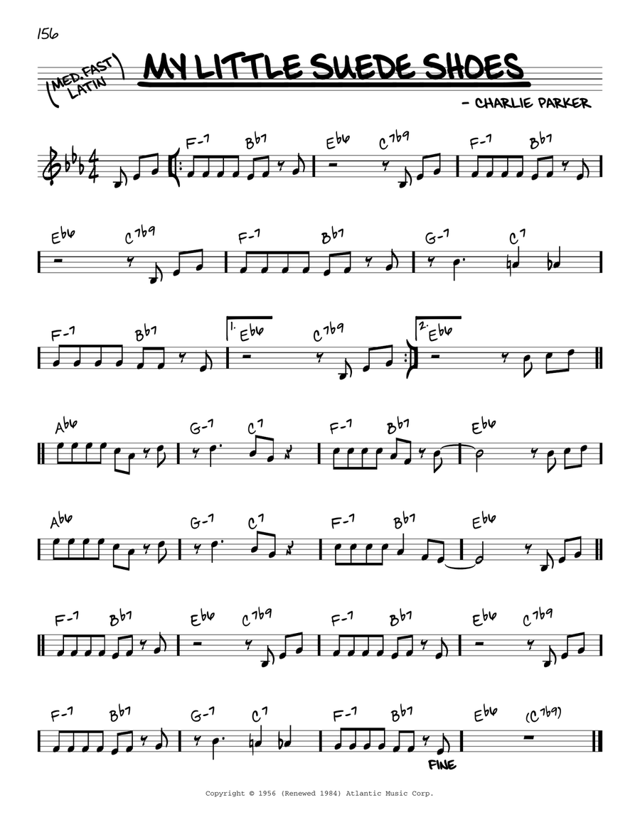 My Little Suede Shoes C Instrument scores gallery preview page 1