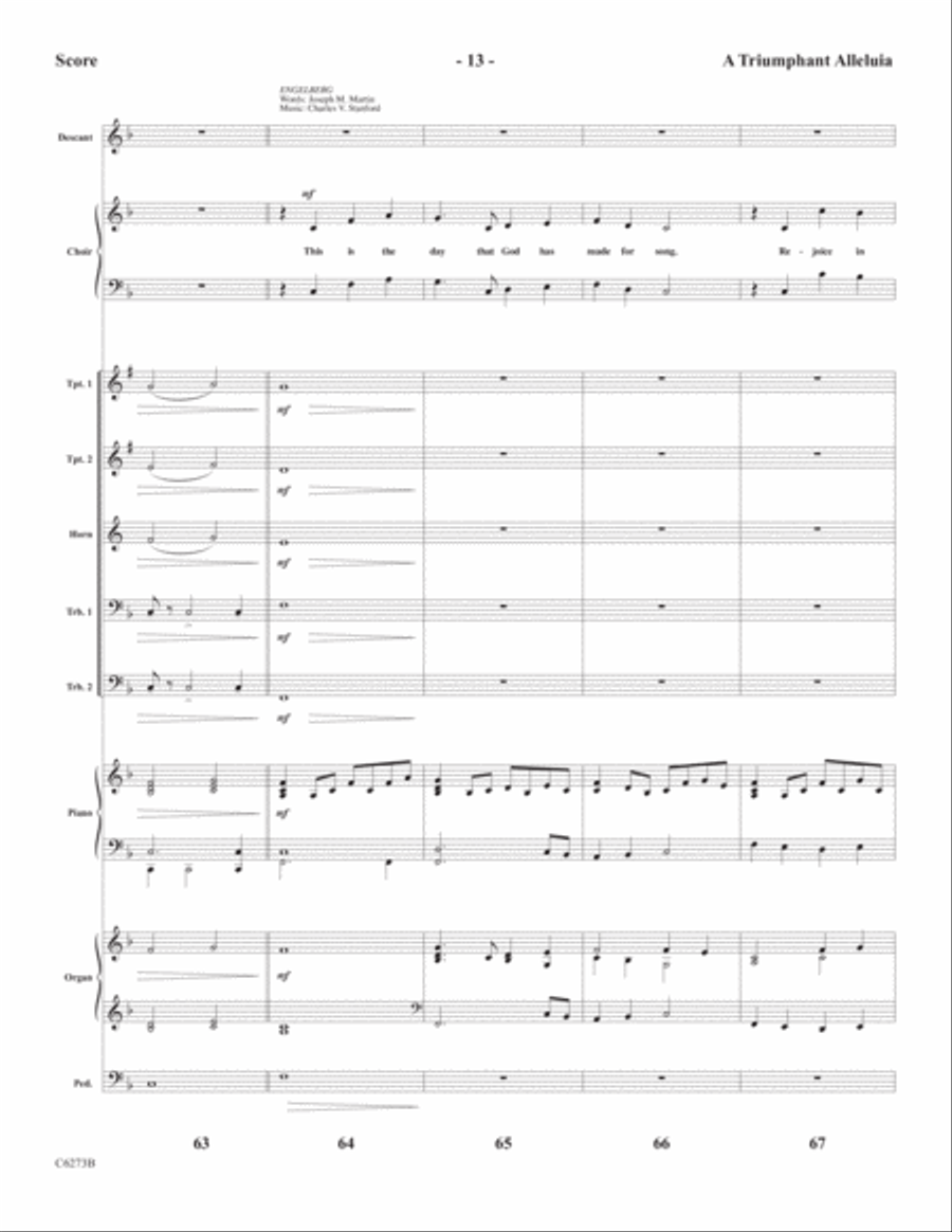 A Triumphant Alleluia Choir scores gallery preview page 15