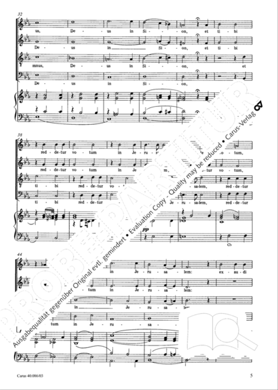 Requiem in C minor 4-Part scores gallery preview page 6