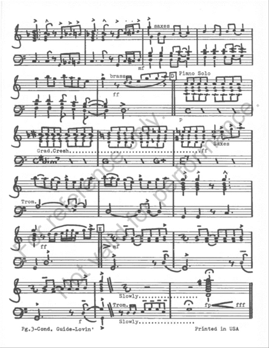 When You Need Some Lovin' Jazz Ensemble scores gallery preview page 5