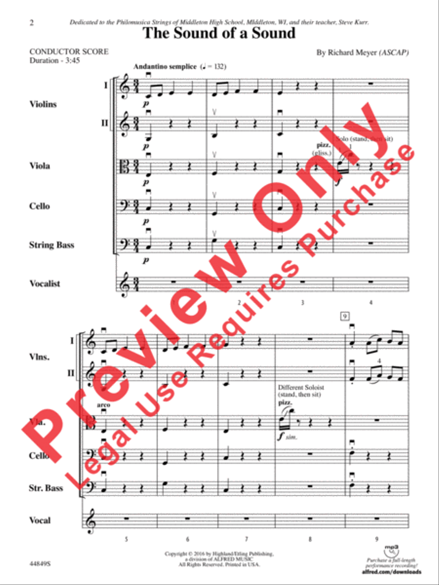 The Sound of a Sound The Sound of a Sound String Orchestra scores gallery preview page 22