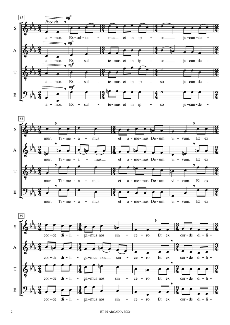 Ubi caritas et amor Divisi scores gallery preview page 2