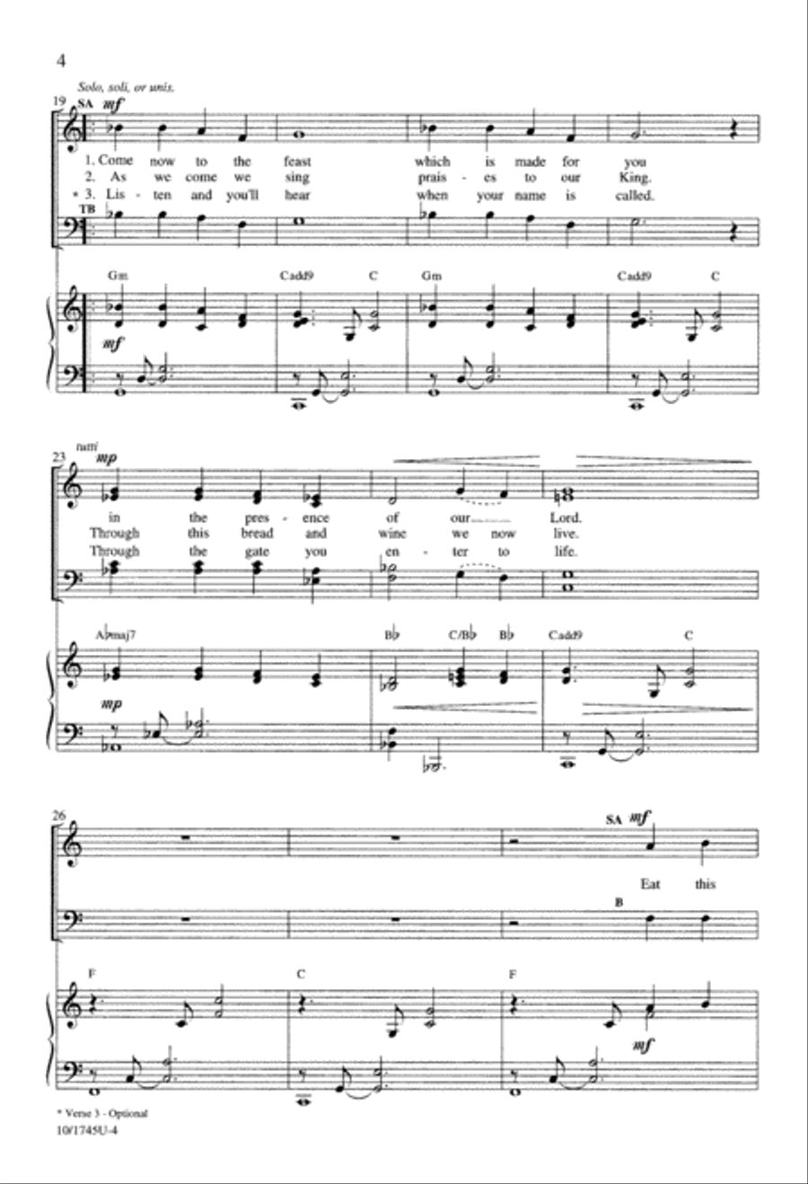 Eat This Bread 4-Part scores gallery preview page 4