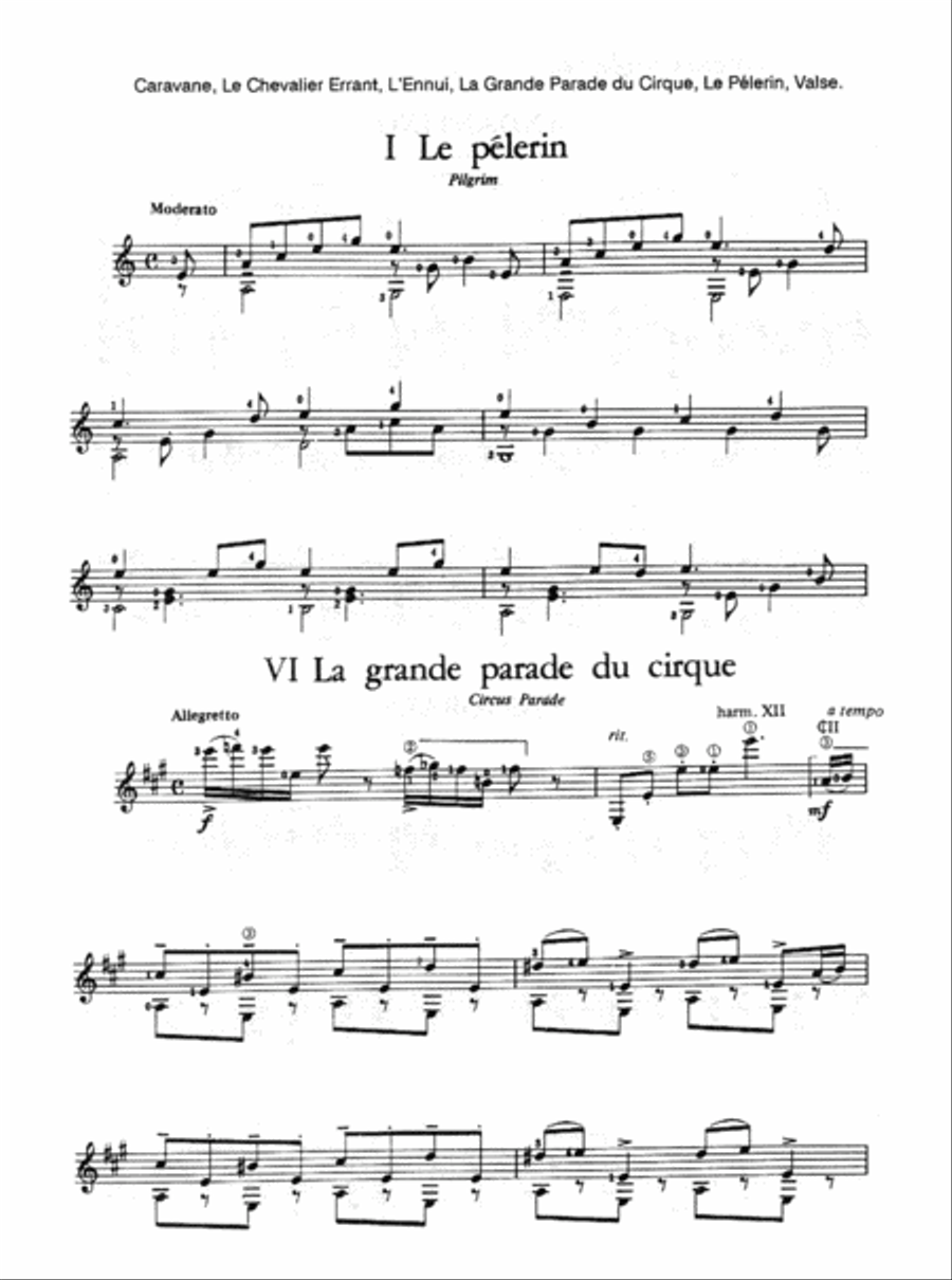 Suite six cordes Acoustic Guitar scores gallery preview page 2