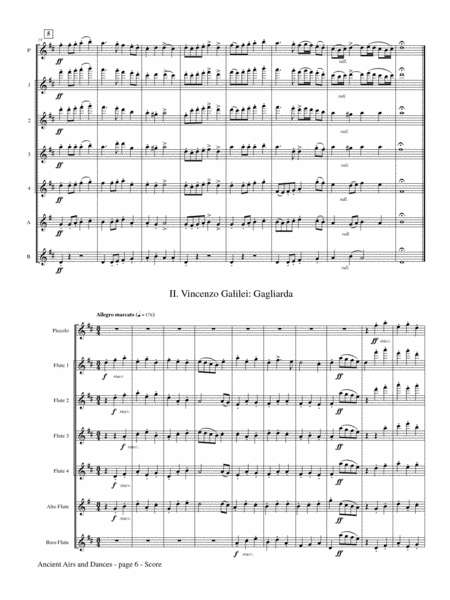 Ancient Airs and Dances, Suite No.1 for Flute Choir