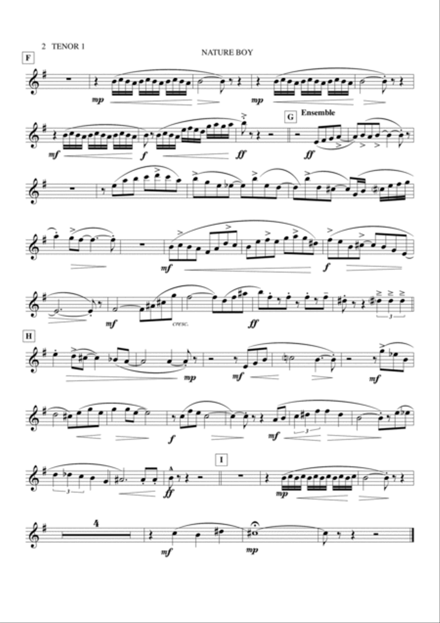 Nature Boy Jazz Ensemble scores gallery preview page 6