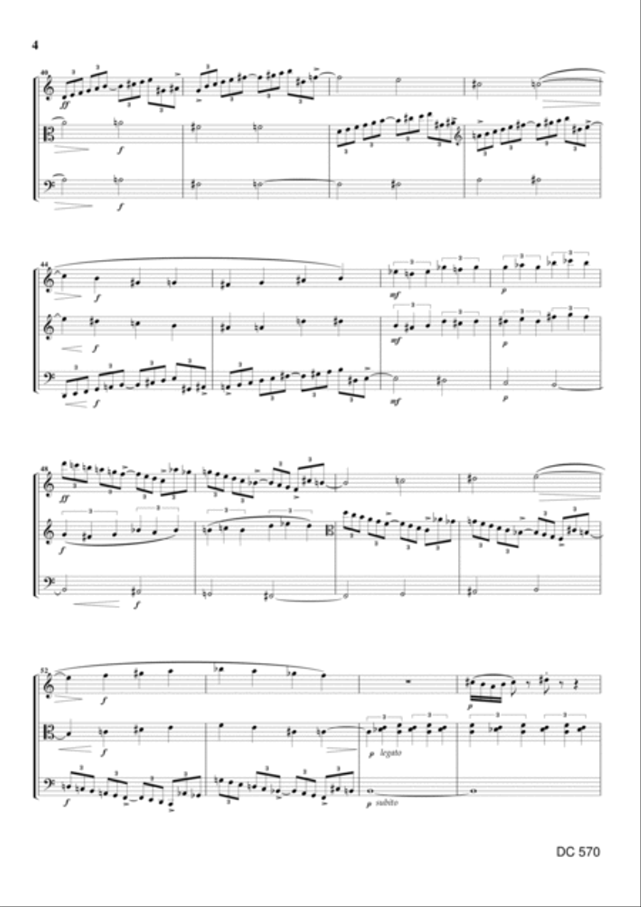Bohemian Rondo for string trio String Trio scores gallery preview page 4