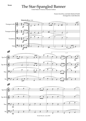 The Star-Spangled Banner - EUA Hymn (Brass Quartet)