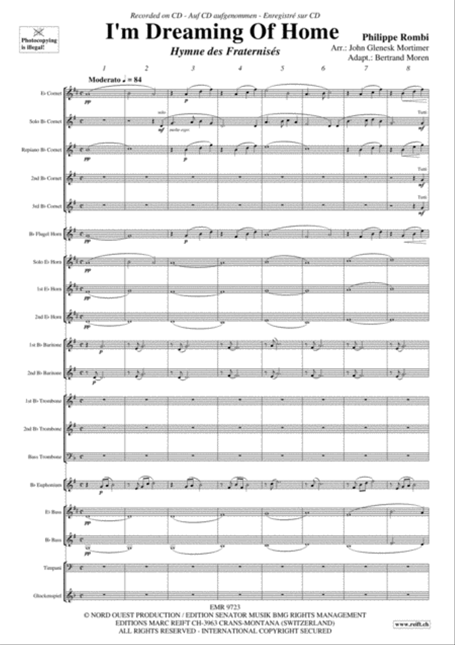 I'm Dreaming Of Home I'm Dreaming Of Home Brass Band scores gallery preview page 4